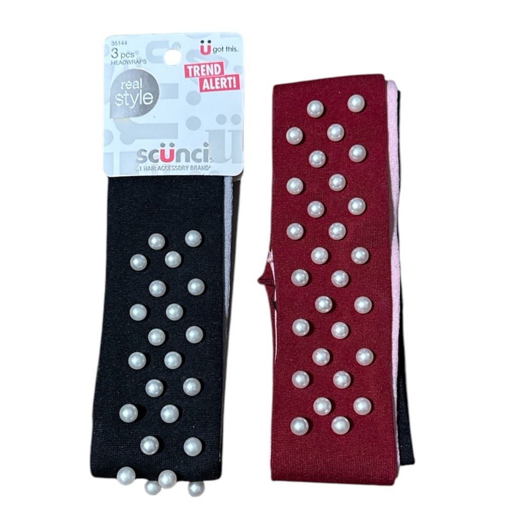 Scunci 3-piece pearl headbands - 2 sets available